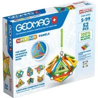 Produktbild Invento 507058 - Geomag Classic Supercolor Panels Recycled 52 pcs, Magnetischer Baukasten, Magnetspielzeuge