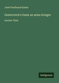 Produktbild: Oesterreich's Dank an seine Krieger