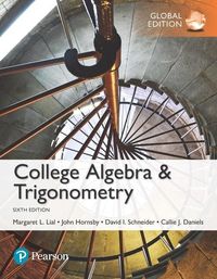 Produktbild: Lial, M: College Algebra and Trigonometry, Global Edition