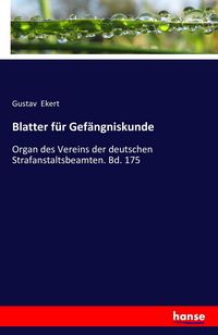 Produktbild: Blatter f&uuml;r Gef&auml;ngniskunde