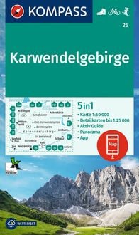 Produktbild: KOMPASS Wanderkarte 26 Karwendelgebirge 1:50.000
