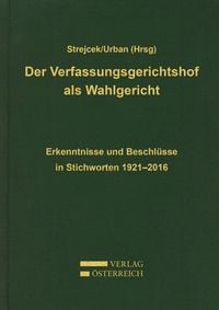 Produktbild: Der Verfassungsgerichtshof als Wahlgericht