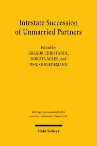Produktbild: Intestate Succession of Unmarried Partners