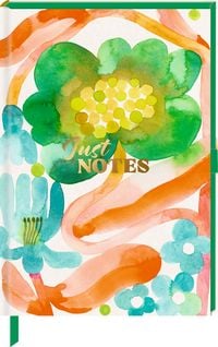 Produktbild: Notizbuch DIN A5 &ndash; Just Notes (Green Flower)