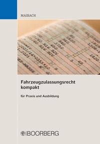 Produktbild: Fahrzeugzulassungsrecht kompakt