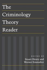 Produktbild: The Criminology Theory Reader
