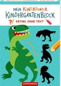 Produktbild: Mein k. Kindergartenblock: R&auml;tsel ohne Text - Dinosaurier