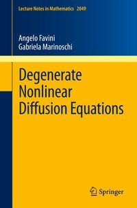 Produktbild: Degenerate Nonlinear Diffusion Equations