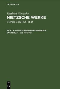 Produktbild: Vorlesungsaufzeichnungen (WS 1870/71 - WS 1874/75)