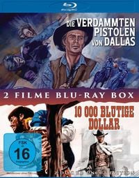 Produktbild: DIE VERDAMMTEN PISTOLEN VON DALLAS + 10.000 blutige Dollar - 2 Disc Uncut Western BD Box [2 BRs]