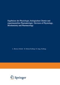Produktbild: Ergebnisse der Physiologie / Reviews of Physiology