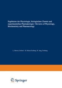 Produktbild: Ergebnisse der Physiologie / Reviews of Physiology