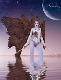 Bild vom Artikel Fantasy Notizbuch: Aequae, die Schattenkriegerin - weiße Seiten mit Eckmotiv vom Autor Samuriel Sternenfeuer