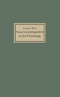 Produktbild: Neue Gesichtspunkte in der Vererbung