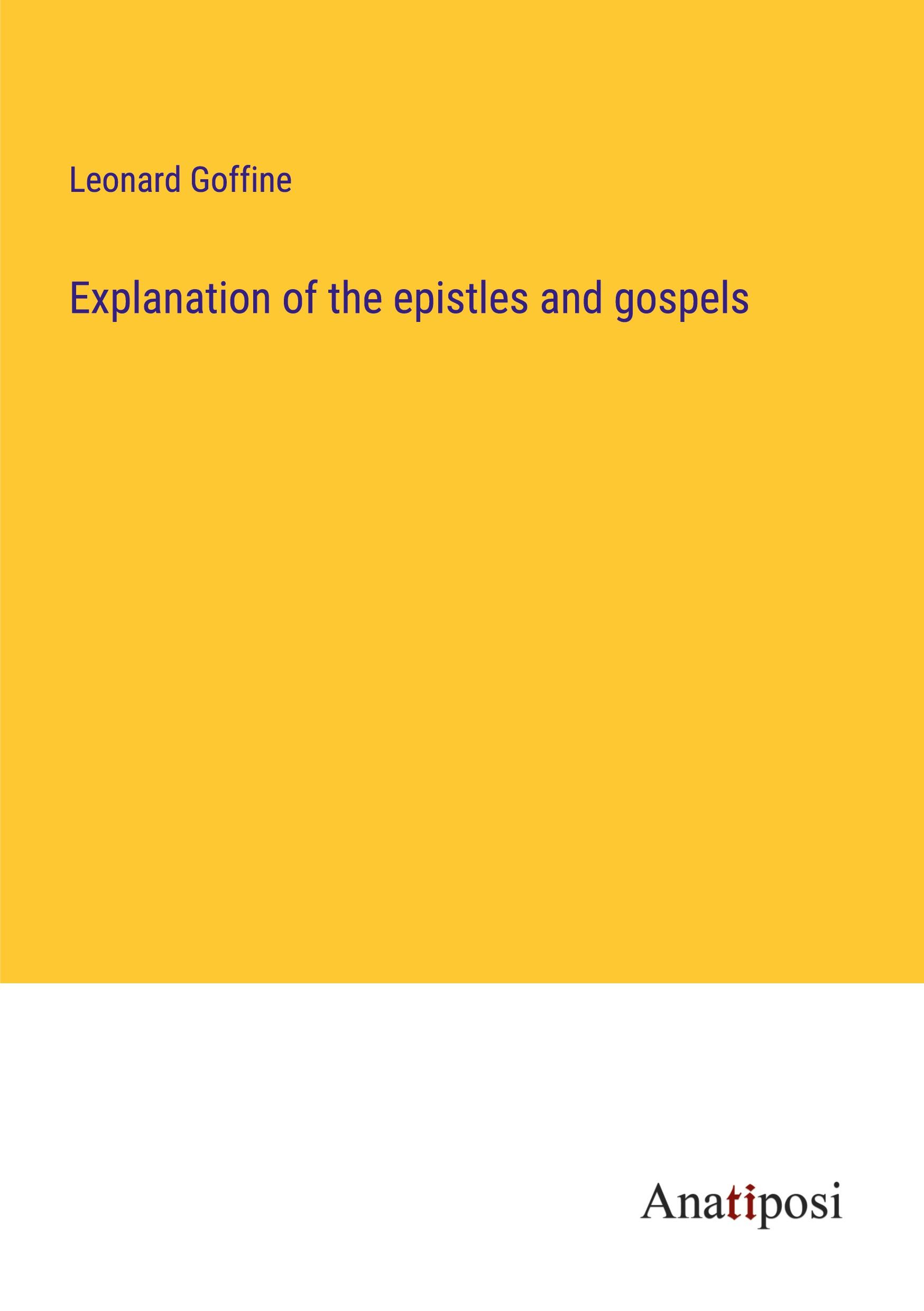 Produktbild: Explanation of the epistles and gospels