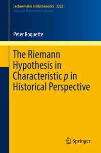Produktbild: The Riemann Hypothesis in Characteristic p in Historical Perspective