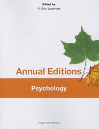 Produktbild: Annual Editions Psychology 45/