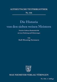 Produktbild: Die Historia von den sieben weisen Meistern und dem Kaiser Diocletianus