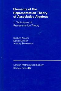 Produktbild: Elements of the Representation Theory of Associative Algebras, Volume 1