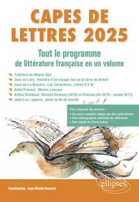 Produktbild: CAPES de Lettres 2025 - Tout le programme de litt&eacute;rature fran&ccedil;aise en un volume