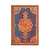 18-Monatskalender 2024 Safawidisch Indigo Mini Horizontal von Paperblanks