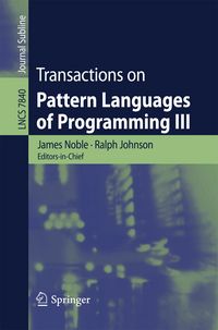 Produktbild: Transactions on Pattern Languages of Programming III