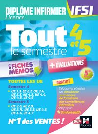 Produktbild: Tout le semestre 4 & 5 en fiches memos - DEI IFSI - 5e &eacute;dition - R&eacute;vision et entra&icirc;nement