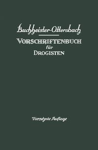 Produktbild: Vorschriftenbuch f&uuml;r Drogisten
