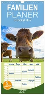 Produktbild: Familienplaner 2027 - Kuhckst du? mit 5 Spalten (Wandkalender, 21 x 45 cm) CALVENDO
