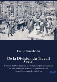 Produktbild: De la Division du Travail Social