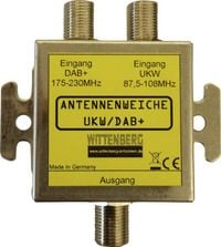 Produktbild: Wittenberg Antennen UKW & DAB+ Antennenweiche UKW, DAB+