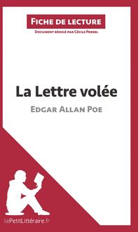 Produktbild: La Lettre vol&eacute;e d'Edgar Allan Poe (Fiche de lecture)