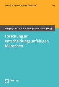 Produktbild: Forschung an entscheidungsunf&auml;higen Menschen