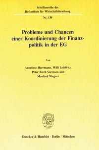 Produktbild: Probleme und Chancen einer Koordinierung der Finanzpolitik in der EG.