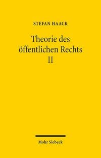 Produktbild: Theorie des &ouml;ffentlichen Rechts II
