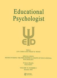 Produktbild: Rediscovering the Philosophical Roots of Educational Psychology