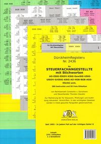Bild vom Artikel Dürckheimregister® Steuerfachangestellte mit Stichworten vom Autor Thorsten Glaubitz