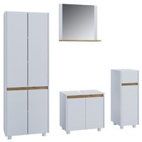 Produktbild: 4-tlg. Badm&ouml;bel Set Komplett Badschrank Cosila L