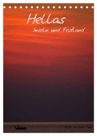 Produktbild: Hellas Inseln und Festland (Tischkalender 2027 DIN A5 hoch), CALVENDO Monatskalender