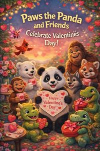 Produktbild: Paws the Panda and Friends Celebrate Valentine's Day