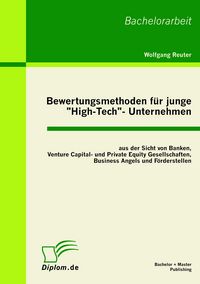 Produktbild: Bewertungsmethoden f&uuml;r junge 'High-Tech'- Unternehmen aus der Sicht von Banken,