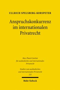 Produktbild: Anspruchskonkurrenz im internationalen Privatrecht