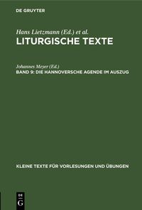 Produktbild: Die Hannoversche Agende im Auszug