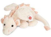 Produktbild: Teddy Hermann 94006 - Drache Fluffy liegend, weis-rosa, Pl&uuml;sch, 32 cm