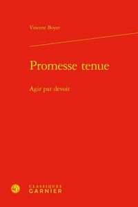 Produktbild: Promesse Tenue ; Agir Par Devoir