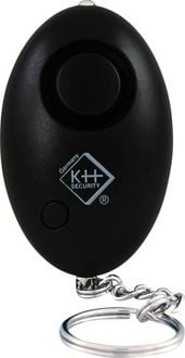 Produktbild: Kh-security Taschenalarm Schwarz mit LED 100103B