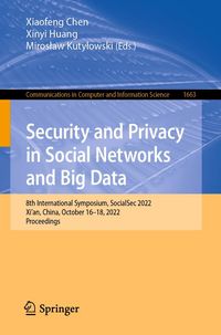 Produktbild: Security and Privacy in Social Networks and Big Data