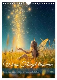 Produktbild: Wenn Fl&uuml;gel tr&auml;umen - Feen, Farben und Gef&uuml;hle in Traumlandschaften (Wandkalender 2026 DIN A4 hoch), CALVENDO Monatskalender