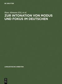 Produktbild: Zur Intonation von Modus und Fokus im Deutschen