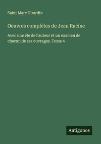 Produktbild: Oeuvres compl&egrave;tes de Jean Racine